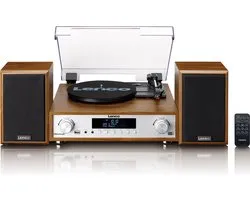 Lenco Platenspeler - Stereoset met DAB en Bluetooth - MC-160WD - Hout