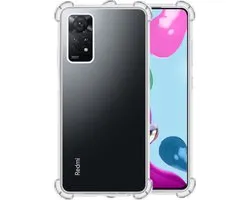 Hoesje - Geschikt voor Xiaomi Mi 10T Pro - Sterk & Shockproof - Siliconen Case - Back Cover - Telefoon Hoes Shock Proof - Telefoonhoesjes - Transparant