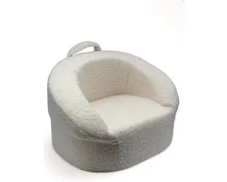 Liefjes & Co Teddy Fluffy Sofa - Kinderfauteuils - Kinderstoel - Kindersofa - Wit