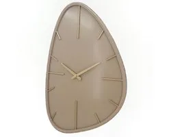 Wandklok Evia organisch beige