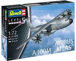 Revell Modelbouwpakket Vliegtuigen - 03929 Airbus A400M -Luftwaffe- (Atlas) Plastic - 1:72 - Modelbouw