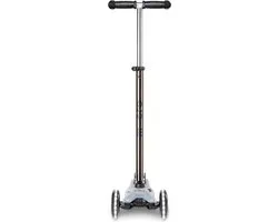 Micro Maxi Micro step Deluxe Flux LED | step / scooter in de kleur zwart voor kinderen vanaf 5 jaar | max 50 kg