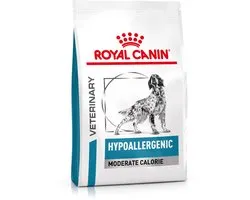 Croquettes chien VETERINARY DOG HYPOALLERGENIC MODERATE CALORIE - Royal Canin