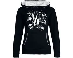 Wednesday Wednesday - Broken Glass Dames Trui met capuchon - zwart - L