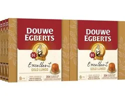 Douwe Egberts Excellent Gold Lungo Koffiecups - Intensiteit 8/12 - 10 x 20 capsules