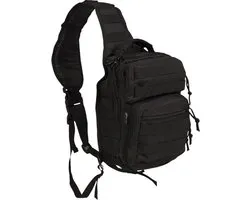 Black One Strap Assault Pack Small Backpack Slingbag