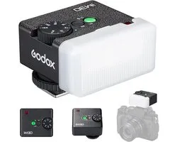 Mini Pocket Flash Speedlite met Handheld Optische Controle, Draagbare Flitser voor Hot Shoes, 7 Vermogensniveaus, 6500K±200K, Ideaal voor Fotografie en Videoproductie