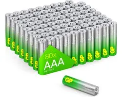 GP Super Alkaline Batterijen AAA 1,5V (Micro, mini penlite, LR03) - 80 stuks AAA Batterijen