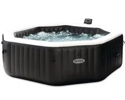 Intex PureSpa Onyx Black Jet & Bubble Deluxe 6 persoons - 218 x 218 x 71 cm (Achthoek)