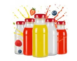 Bimberek - Glass Juice Bottle Set - 125ml - Met Afsluitdop - Geschenkdoel