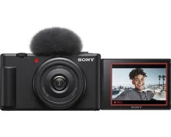 Sony Appareil photo vlog ZV-1F - Appareil photo compact - Vlog - avec pare-vent