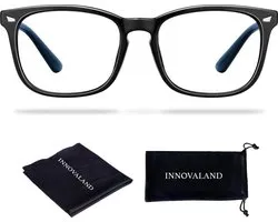 Innovaland Computerbril Premium - Blauw Licht bril - Beeldschermbril - Blue Light Glasses - Blauw Licht Bril Zonder Sterkte - Blauw Licht Bril Filter - Brillen - Blue Light Filter Bril - Blauw Licht Filter Bril - Gaming Bril - Game bril