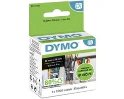 DYMO originele kleine LabelWriter multifunctionele labels | 13 mm x 25 mm | 1000 zelfklevende etiketten | Gemakkelijk te verwijderen labels voor de LabelWriter labelprinters | Gemaakt in Europa