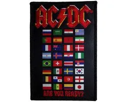Écusson drapeau AC/ DC – Êtes-vous prêt ? – Zwart