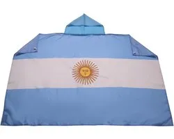 FLAG Cape Argentinië 150x90 cm Argentijns Licht Polyester | Binnengebruik supporterscape Argentina gestikte randen en lichte afwerking