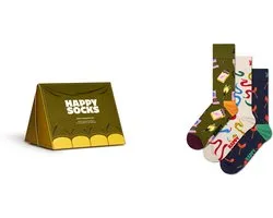 Happy Socks - Coffret cadeau de 3 Set Happy Camper taille 41-46