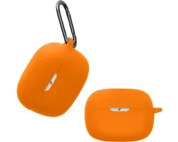 kwmobile Housse compatible avec JBL Wave Beam / Beam 2 / Wave 200TWS - Coque en silicone pour écouteurs en orange