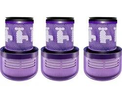3 x HEPA Filter - Geschikt voor Dyson V12 Detect Slim & Absolute motor filter Vervanging onderdelen 971517-01