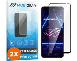 Mobigear Screenprotector geschikt voor ASUS ROG Phone 5s Glazen | Mobigear Premium Screenprotector - Case Friendly - Zwart (2-Pack)
