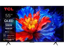 TCL 55P8K 55 | Téléviseur Smart QLED Ultra HD 4K (2025) | Google TV + Wifi | Dolby Vision et HDR10 | Technologie des points Quantum | 120Hz