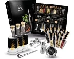 DIBYS - Cocktail set - DIY Kit - Kit voor het maken van Gin - incl. Kruiden - incl. Bartending accessoires - Gin set - Cadeau - Geschenkset