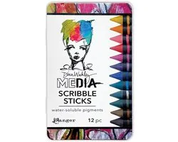 Dina Wakley Media Scribble Sticks 5 - MDA87038 - 12 stuks