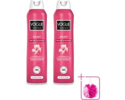 2 x Vogue Cosmetics - Enjoy - Parfum Deodorant - 150 ml - Bulkverpakking - Parfum en deodorant - Deodorant spray