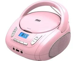 SnelShoppen - Boombox Draagbare CD Speler voor Kinderen met Bluetooth, FM Radio, MP3, USB, Aux en Hoofdtelefoon Jack - Stereo Geluid voor het Hele Gez