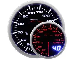 Depo Racing Meter Dual View Series Zwart 52mm Oliedruk