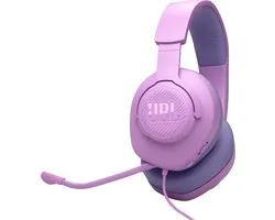 JBL Quantum 100 M2 - Bedrade Gaming Headset - Over-ear Koptelefoon met Afneembare Microfoon - 3.5 mm Jack - Voor PC, PlayStation, Xbox & Switch - Paars