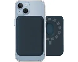 Kaarthouder Blauw Geschikt Voor Magsafe Ring wallet iPhone 12/13/14/15 / 15 Pro /15 Pro Max/PLUS/ iPhone 16 - Kaarthouder pasjeshouder mannen en vrouwen