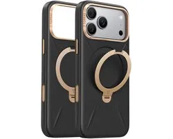 Torras - QPRO Leather Series - iPhone 18 Pro / iPhone 17 Pro - Black