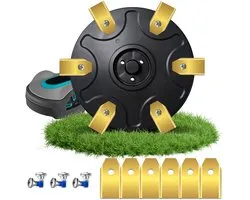Plateau de couteaux + 12 accessoires pour tondeuse robot - convient pour GARDENA Smart Sileno City 600 / 250 / 400 / 500 / Sileno City 250 / 400 / 500 / 600 - plateau de couteaux tondeuse robot tondeuse à gazon plateau tournant