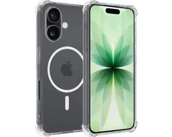 Hoesje Geschikt voor Apple iPhone 17 - Magsafe Compatible - Sterk & Shockproof - Back Cover - Shock Proof Case - Telefoon Hoes Shockproof - Transparant