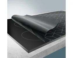 Scanpart Plaque à induction - Tapis de protection - 90 x 52 cm - Inductie Beschermer - Protection plaque de cuisson - Antidérapant - Rectangulaire - Siliconen - Résistant à 230°C - Zwart