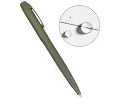 Stylo en Métal toutes saisons Rite In The Rain Clicker Vert olive - Rechargeable - Écrit à l'envers !