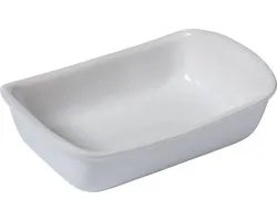 Pyrex - Supreme Ovenschaal Rechthoek 2,4 liter - Wit - Keramiek