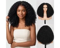 Glueless Wig 6×6 Pre Cut HD Lace Front Curly Wave Wigs 18 Inch | Salon-Quality Wig,Ready to Go Glueless Closure Wigs,Pre Cut HD Lace Front Wigs, Real Pre Plucked Bleached Tiny Knots wig