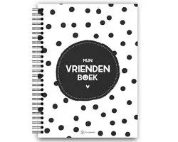 Fyllbooks - Mijn Vriendenboekje Meisje - Invulboekje - Herinneringsboekje - Zwart Wit - Ruimte voor 30 Vriendjes en Vriendinnetjes