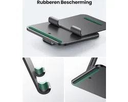 ablet Houder Aluminium Tablet Stand Verstelbare Bureau Tablet Standaard Compatibel met iPad Pro Air Mini 11 12.9 Galaxy Tab S9+ S9 Redmi Pad Huawei MatePad iPhone 15 Pro Max enz. (Antraciet)
