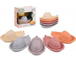 Bioplastic: Happy world 5 badbootjes in doos.