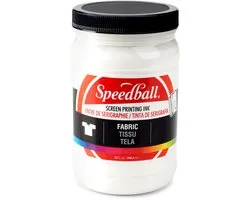 Fabric ink white screen printing -Speedball