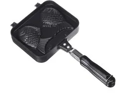 Taiyaki Pannenkoek Pan - Dubbele Visvormige Wafelmaker voor Thuis Koken en Desserts