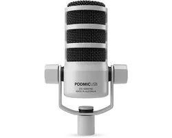 Rode PodMic USB White Sur pied Micro USB Type de transmission (détails):filaire USB-C® filaire noir