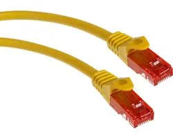 Lan pro netwerkkabel ethernet RJ45 utp CAT6 1m Maclean MCTV-301 Y