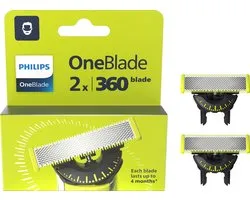 Philips OneBlade 360 Blade - Vervangmesjes - Scheermesjes - 2 stuks - QP420/50