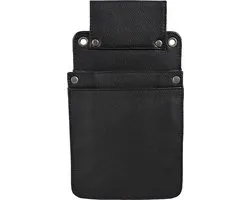 Houtkamp Leren Horeca Portemonnee Holster - Riem Holster voor Kelnerbeurs - Robuust Nappa Leer - Zwart
