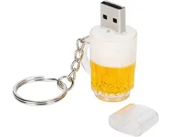 USB Flash Drive, Cartoon Dominant Beer Mug Shape Portable Storage Memory Stick, Photo Stick External Storage, Jump Drive Data Storage (2GB)