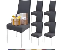 FIGOOO BalladHome Set of 6 Stretch Chair Covers for Dining Room Chairs, Elastic Modern Universal Chair Cover for - ShopVlot