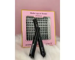 EHHBEAUTY - Bond & Seal - Lash remover - DIY Lashes at Home -Lashes - 144 segmenten - Cluster - Stukjes wimper- 5ml - Wimper set